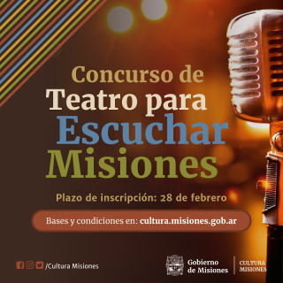 Concurso de Teatro para escuchar Misiones