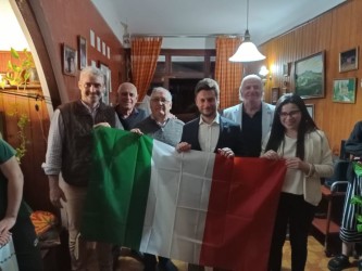 Colectividad Italiana de Apóstoles junto a Marco Bocchi y Ricardo Lubary