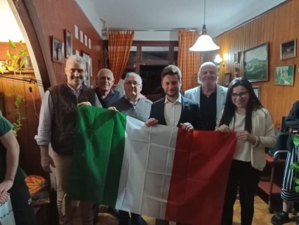 Colectividad Italiana de Apóstoles junto a Marco Bocchi y Ricardo Lubary
